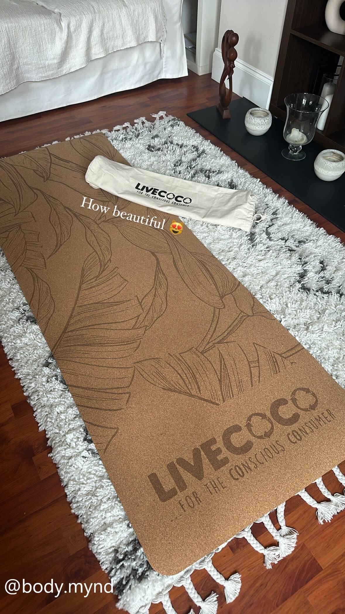 Cork Yoga Mat & Canvas Bag-1